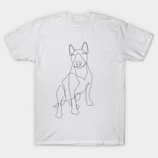 Bull Terrier Line Art T-Shirt